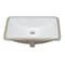 Eago EAGO BC227 White Ceramic 22"x15" Undermount Rectangular Bathroom Sink BC227 - alternate 4